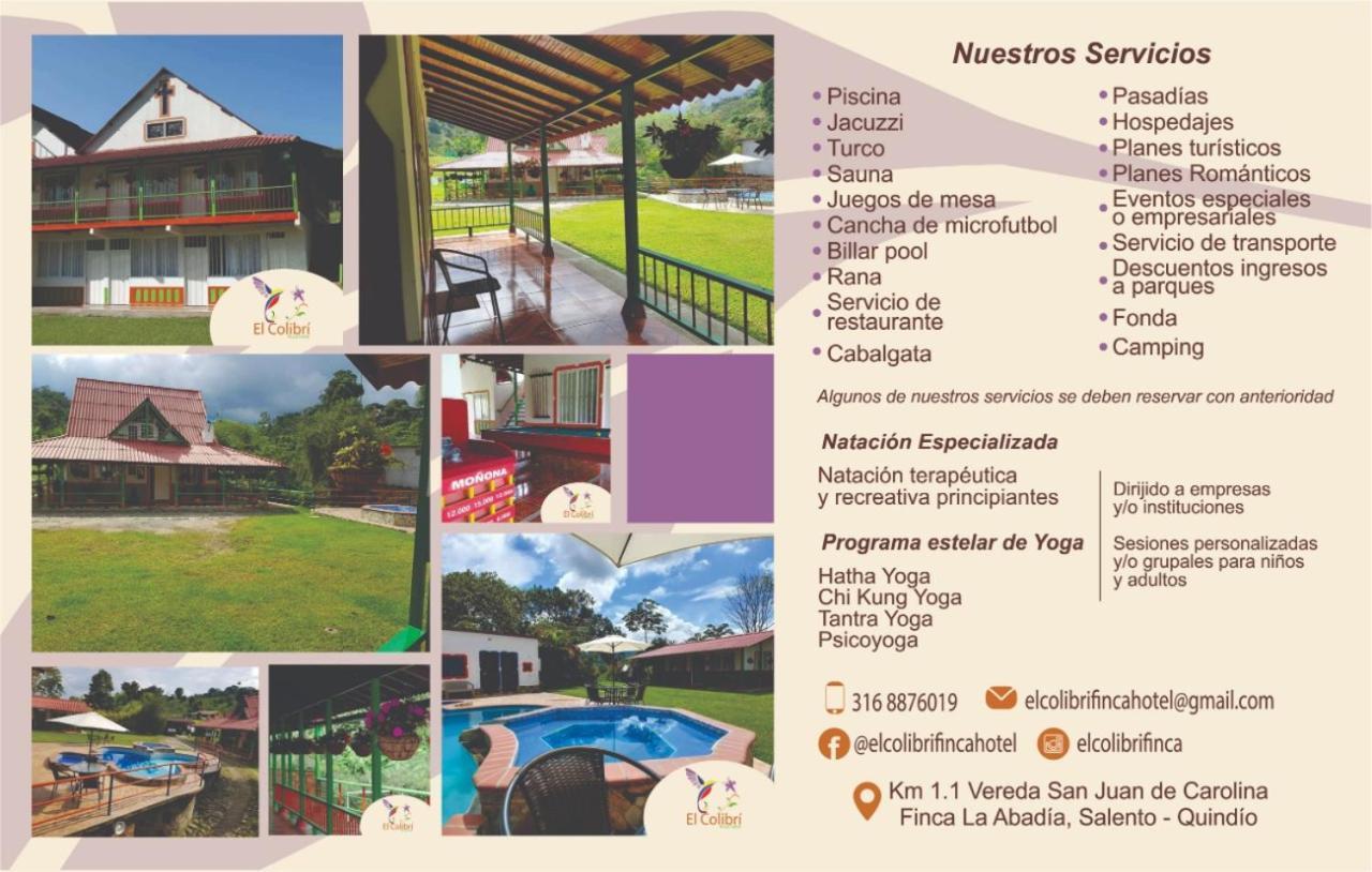 Ecohotel Colibri Salento Luna Park Exterior photo